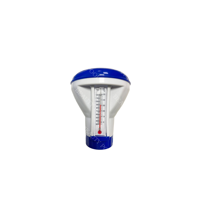 60706 5" Deluxe large chemical dispenser for 1 1/2" tablets with thermometer