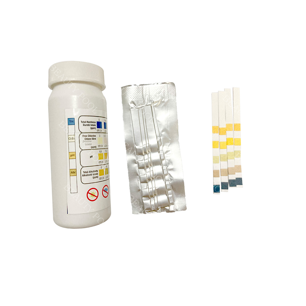 60614 4 in 1 test strips test Chlorine and pH Total Alkalinity Total Bromine 