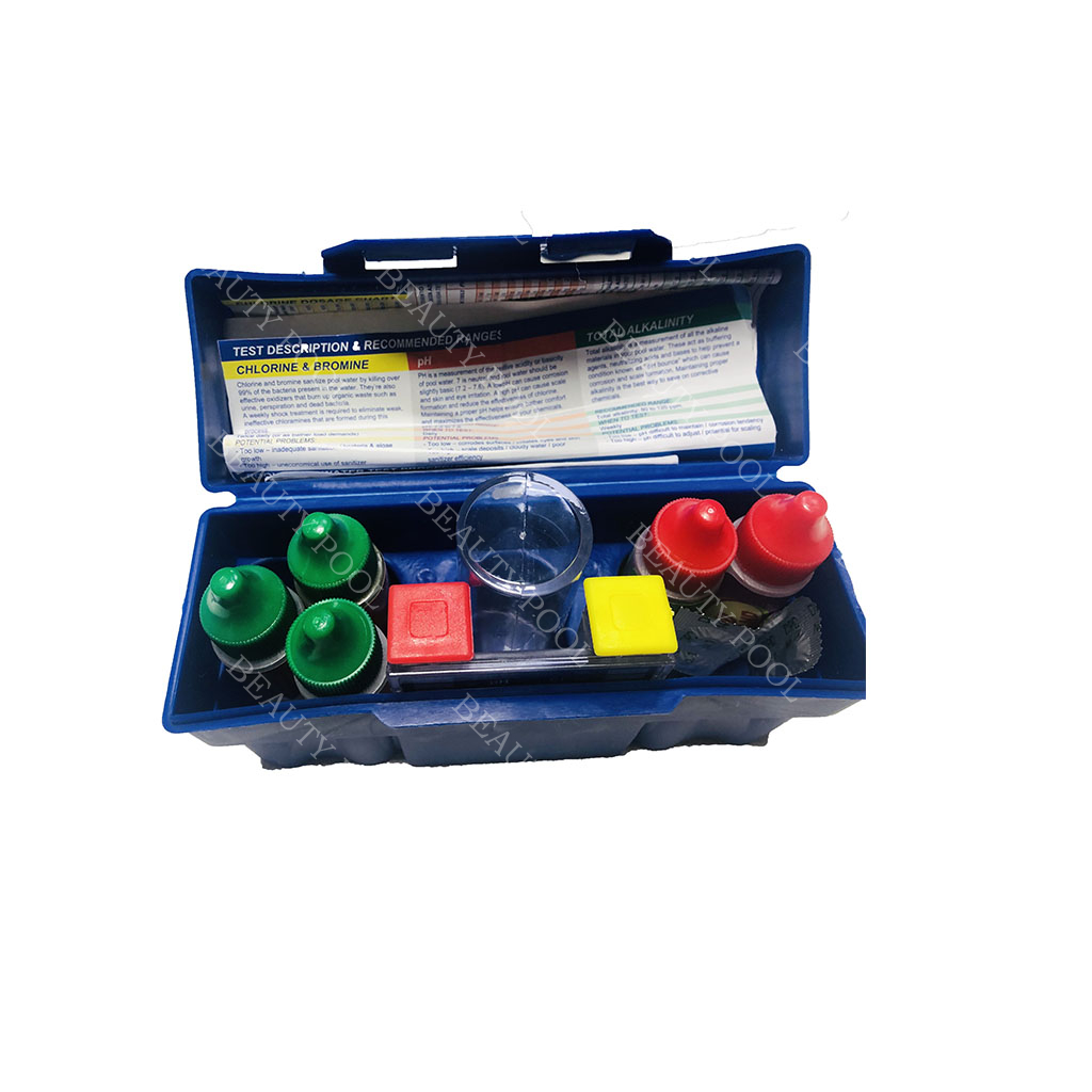 60607 4-way Test Kit with DPD Tablets: PH CL Alkalinity Acid Demand