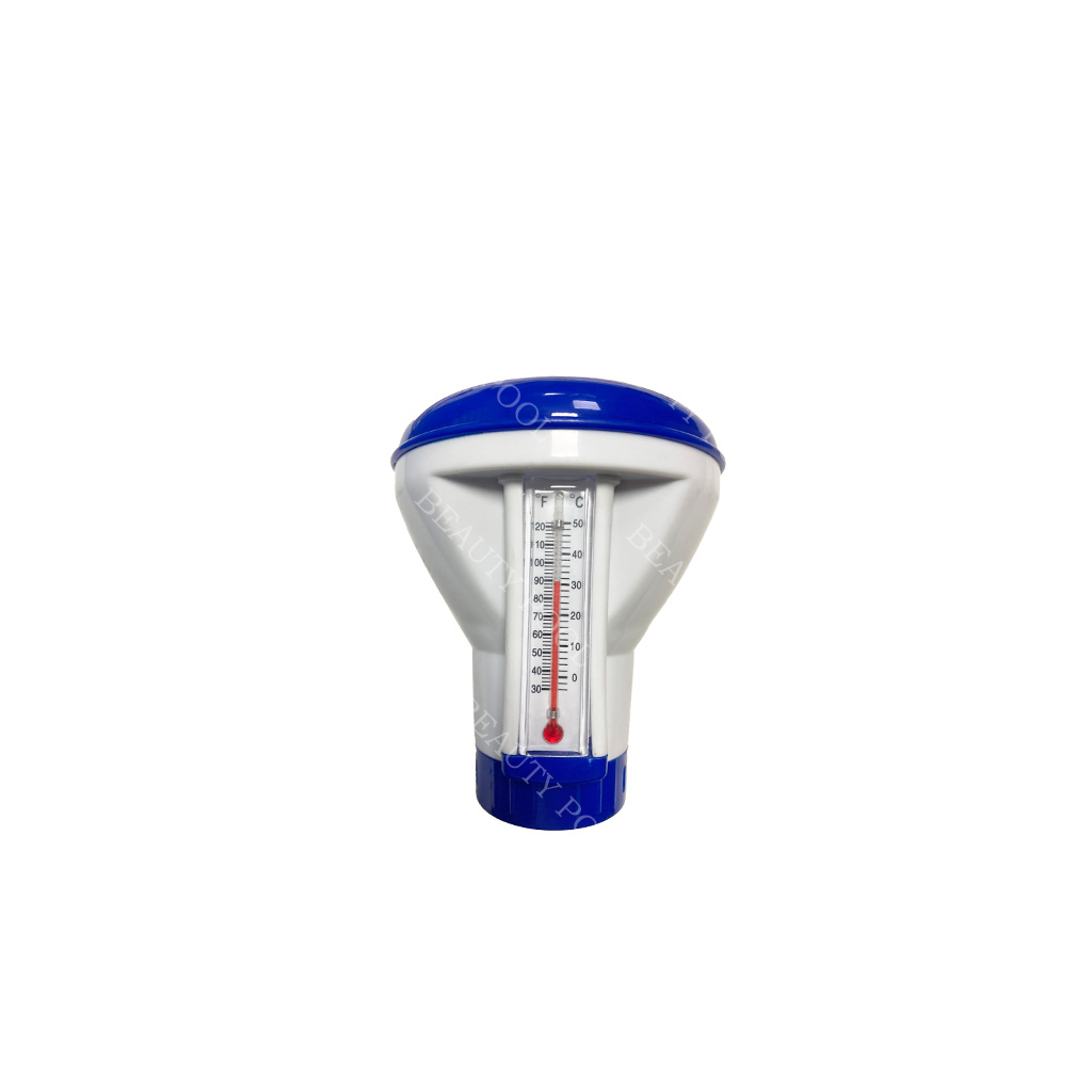 60706 5" Deluxe Large Chemical Dispenser for 1 1/2" Tablets with Thermometer