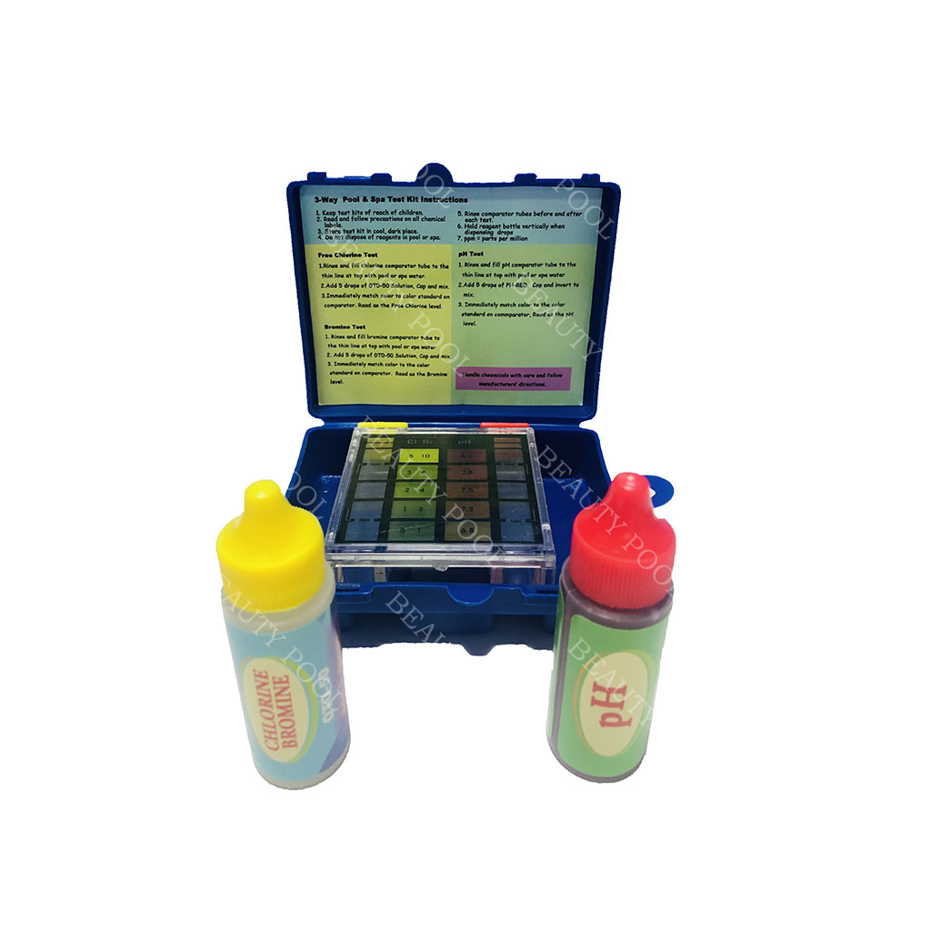 60604 3-way Test Kit Free Chlorine Bromine PH