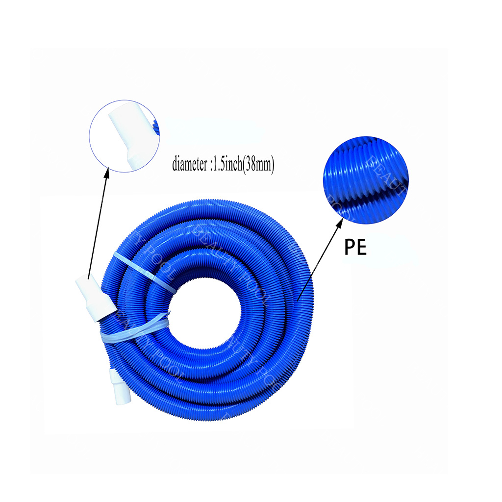 B3815BX Blow Molded PE Hose. ∮1 1/2" - 15M one Swivel Cuff one Fixed Cuff