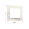 60906 Standard face plate for wall skimmer 