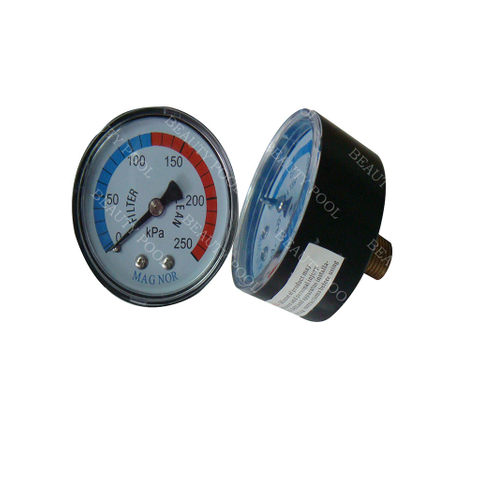 61221 Bottom mount plastic pressure gauge
