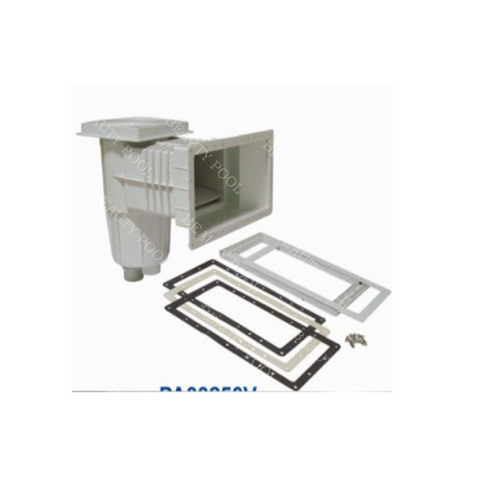 60926 Wide Mouth ABS Skimmer w/ Square Frame and Round Lid for Vinyl Pool