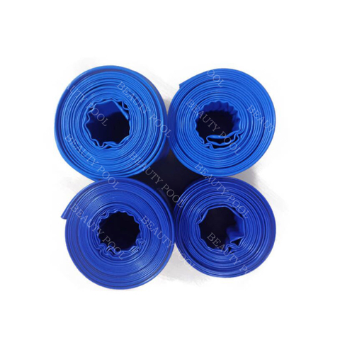 6858/25 1 1/2" Economy PVC Blue Backwash Hose 25' 