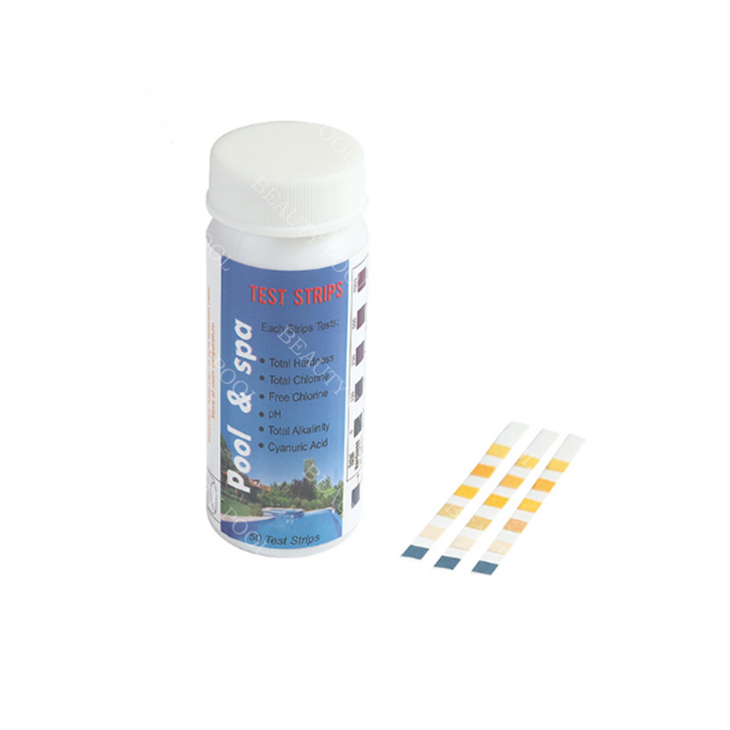 60616 6 in 1 Test Strips Test Total Hardness Total Chlorine Free Chlorine PH Total Alkalinity And Cyanuric Acid