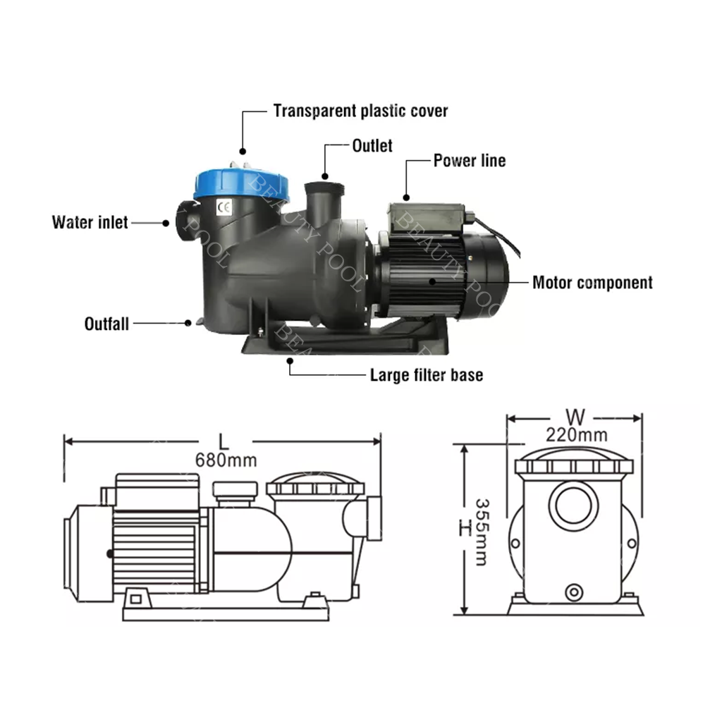 BPQS-370 Water Pump 